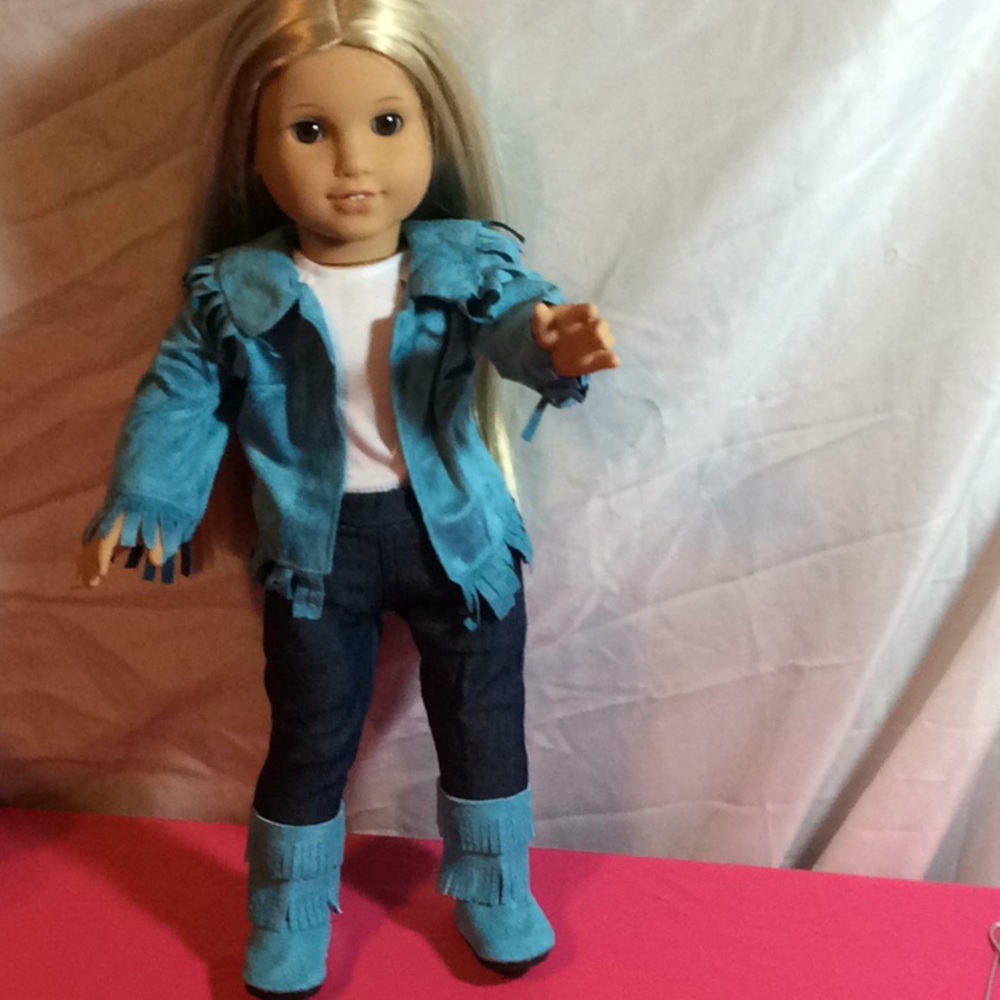 American girl  jacket,top,Jean pant,boots